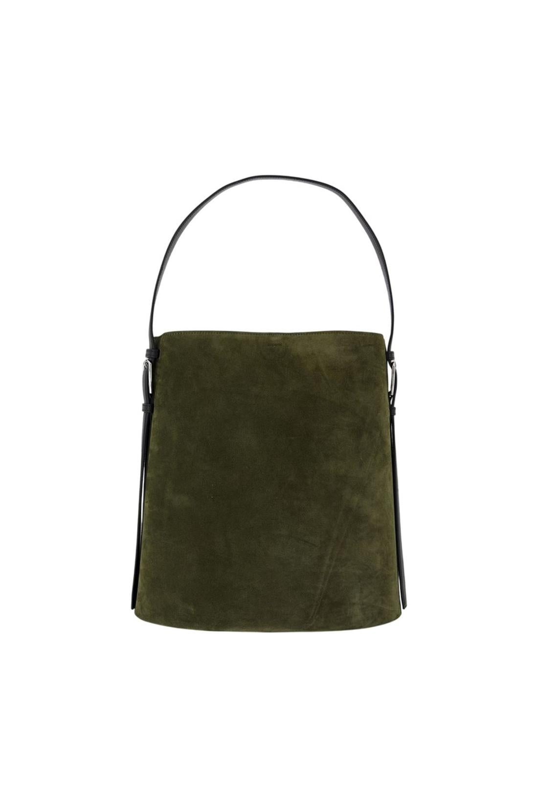Ergonomische Umhängetasche – „ Coperni “ – Leder – Grün
