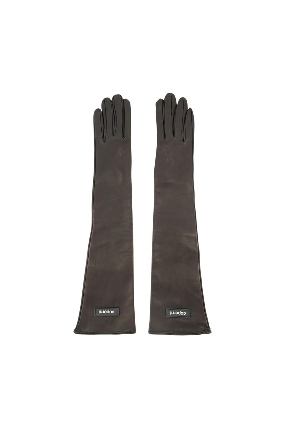 Handschuhe „Long Patch“ – „ Coperni “ – Leder – Schwarz