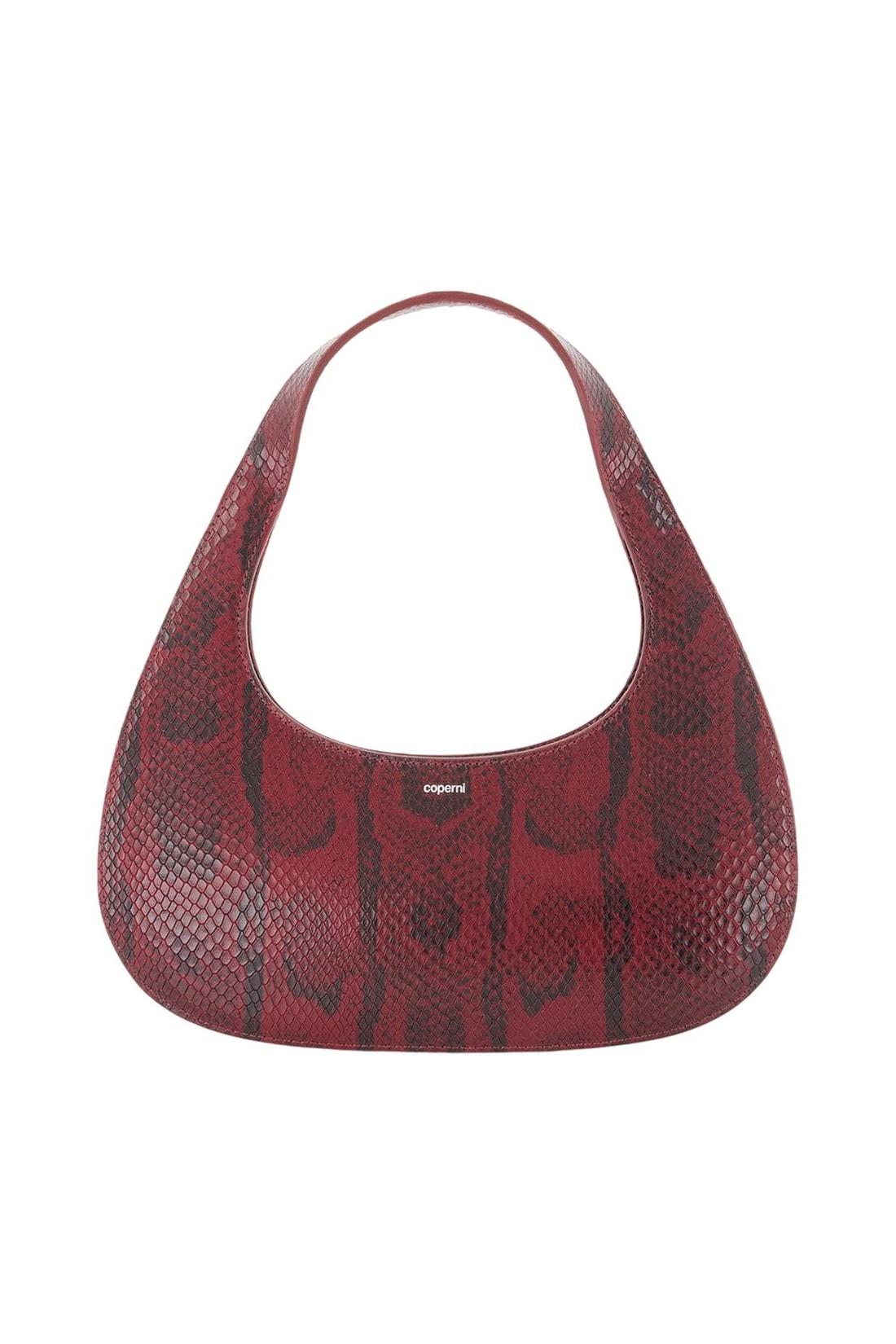 Python-Umhängetasche „Loop Swipe“ – Coperni – Leder – Bordeauxrot
