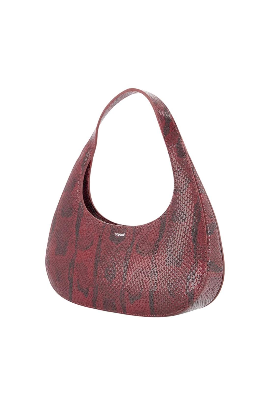 Python-Umhängetasche „Loop Swipe“ – Coperni – Leder – Bordeauxrot