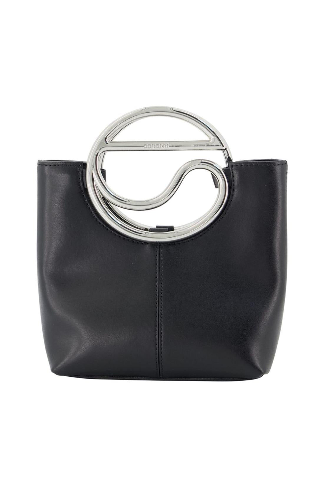 C Mini Umhängetasche – „ Coperni “ – Leder – Schwarz