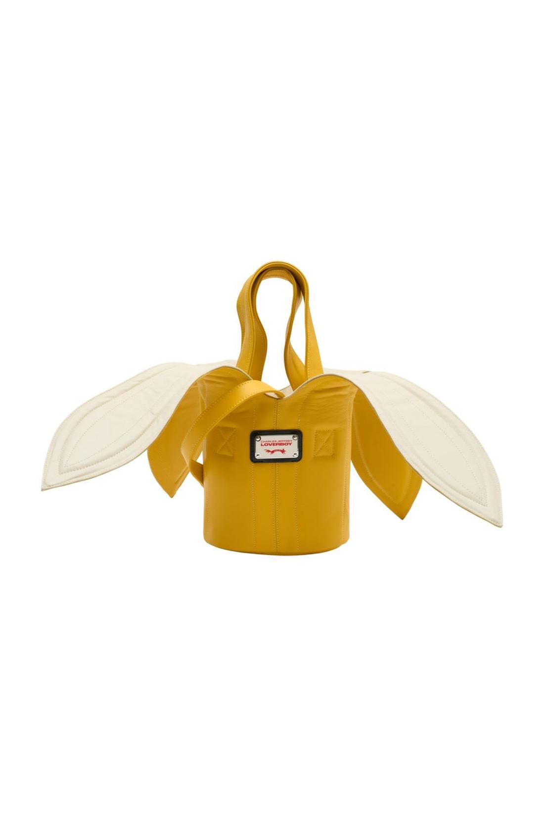 Charles Jeffrey Loverboy-Banana Handtasche - Charles Jeffrey Loverboy - Leder - Gelb-Taschen-Black-Deal-Outlet-by-ARCHIVIST