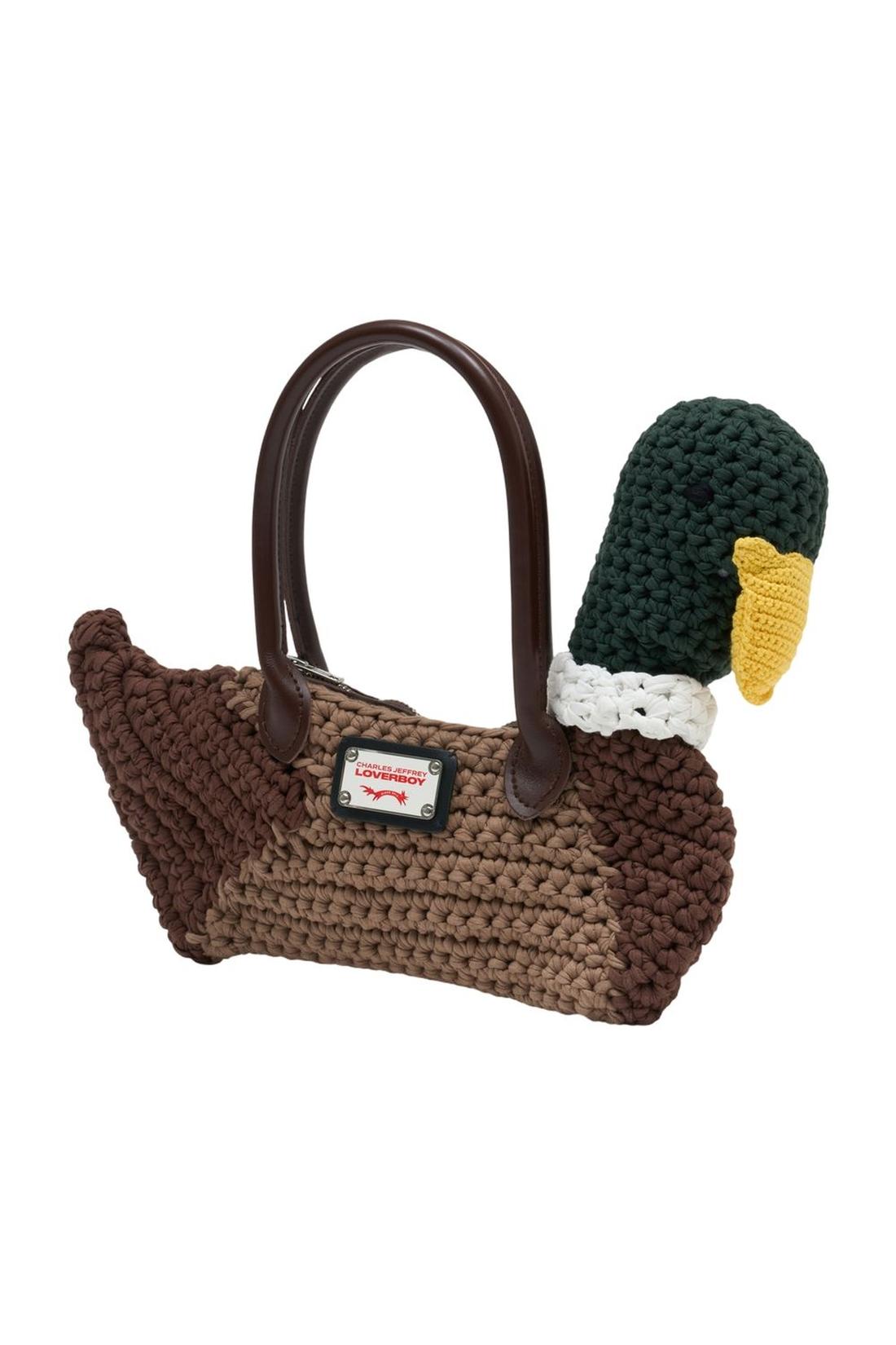 Duck Handtasche - Charles Jeffrey Loverboy - Baumwolle - Grün
