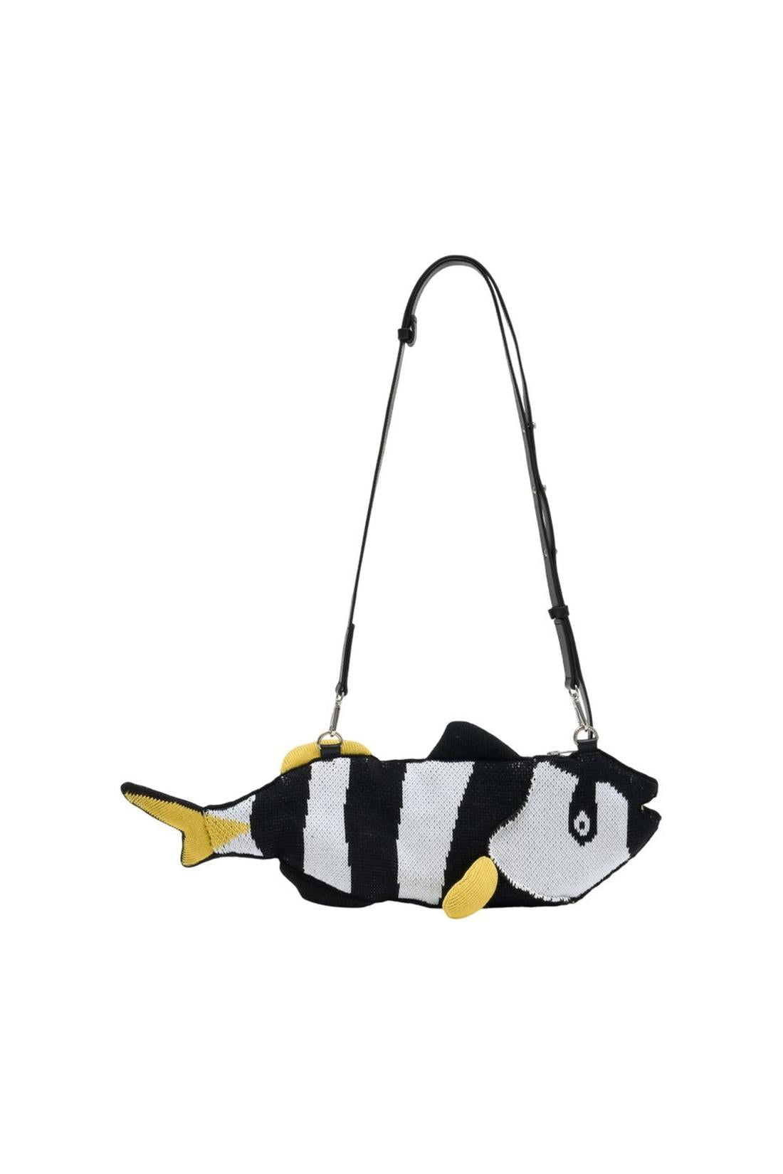 Charles Jeffrey Loverboy-Einkaufstasche Fish - Charles Jeffrey Loverboy - Baumwolle - Schwarz-Taschen-Black-Deal-Outlet-by-ARCHIVIST
