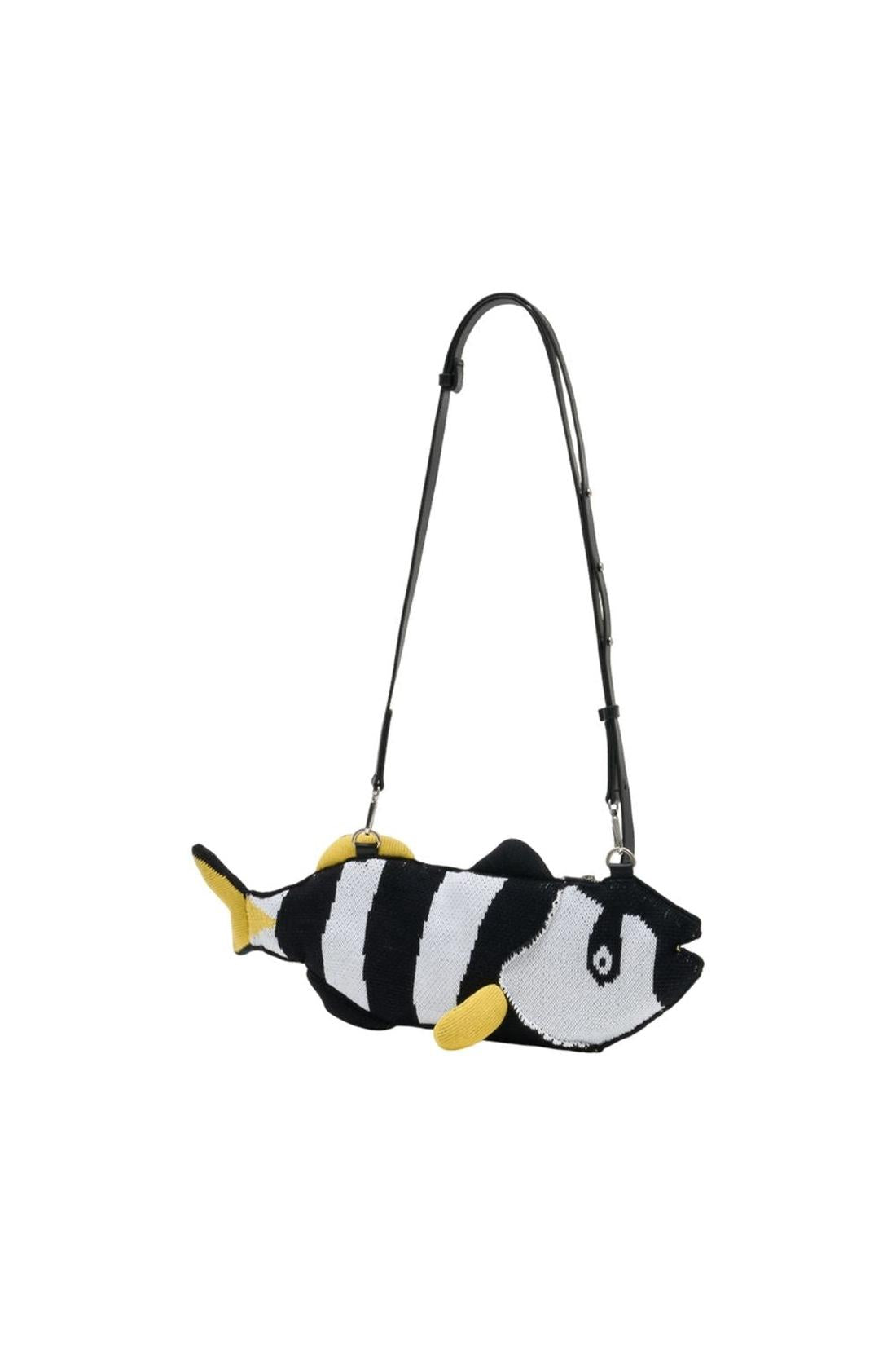 Charles Jeffrey Loverboy-Einkaufstasche Fish - Charles Jeffrey Loverboy - Baumwolle - Schwarz-Taschen-Black-Deal-Outlet-by-ARCHIVIST