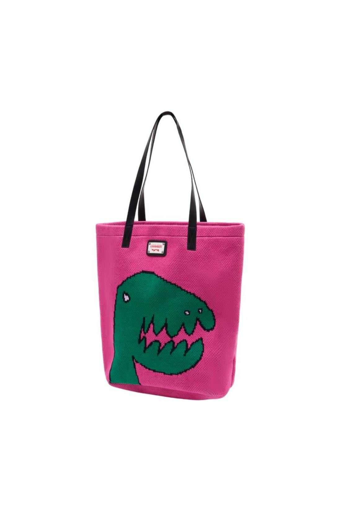 Charles Jeffrey Loverboy-Knitted Cabas - Charles Jeffrey Loverboy - Baumwolle - Rosa-Taschen-Black-Deal-Outlet-by-ARCHIVIST