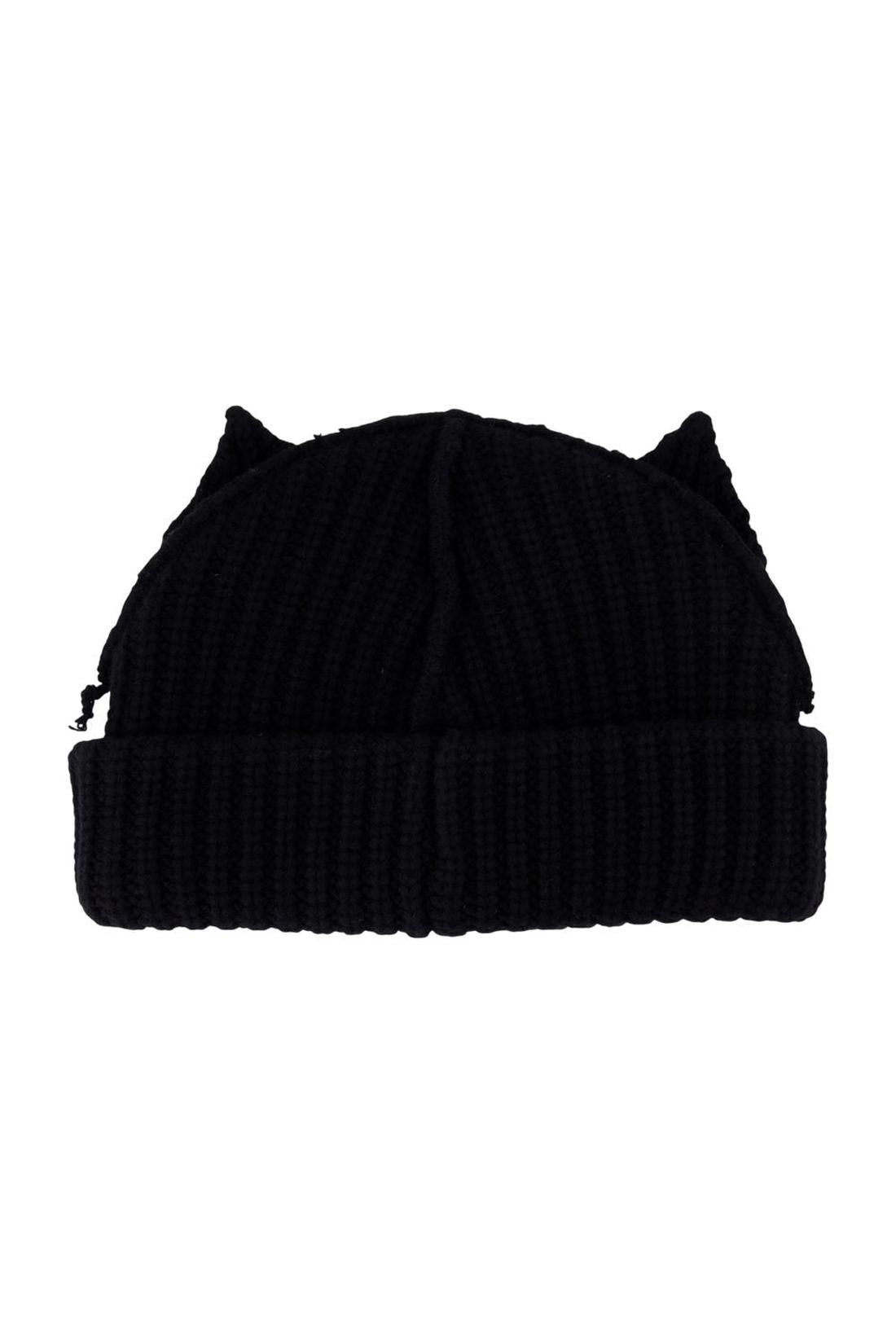Chunky Ears Mütze - Charles Jeffrey Loverboy - Wolle - Schwarz