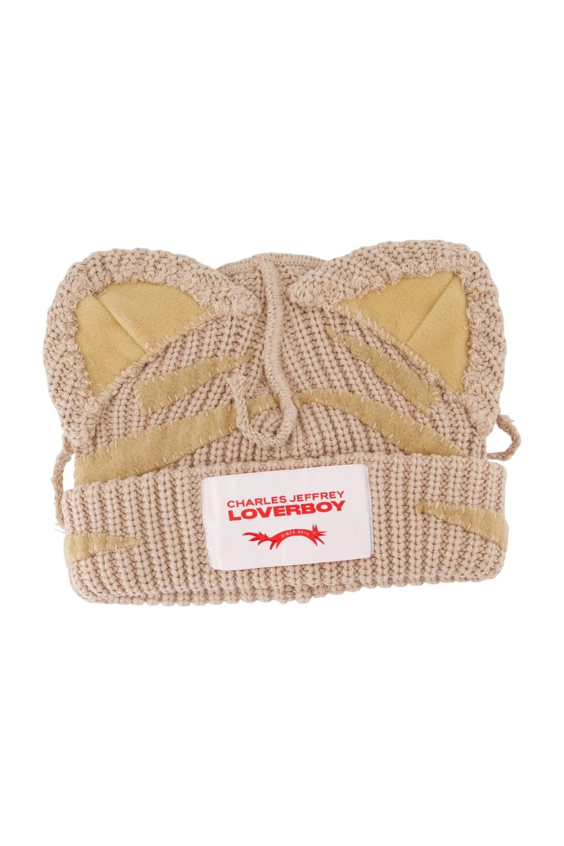 Handgemachte Mütze Ears - Charles Jeffrey Loverboy - Baumwolle - Beige