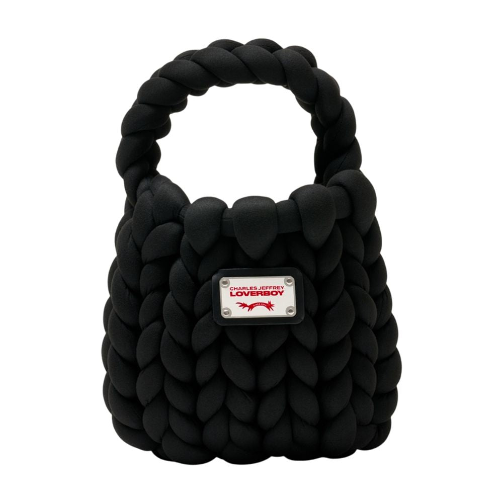 Mini Marshmallow Handtasche - Charles Jeffrey Loverboy - Synthetik - Schwarz