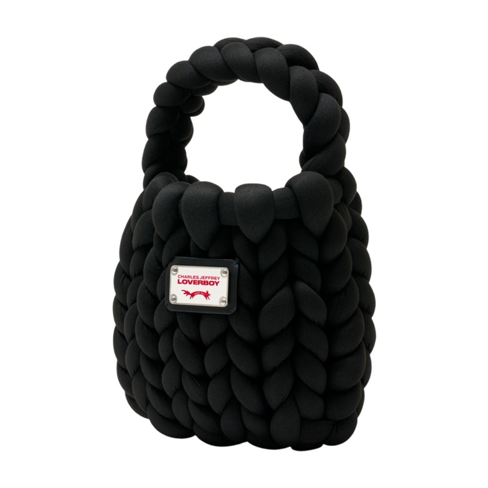 Mini Marshmallow Handtasche - Charles Jeffrey Loverboy - Synthetik - Schwarz