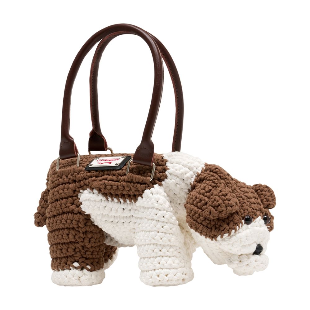 Bulldog Handtasche - Charles Jeffrey Loverboy - Baumwolle - Weiß