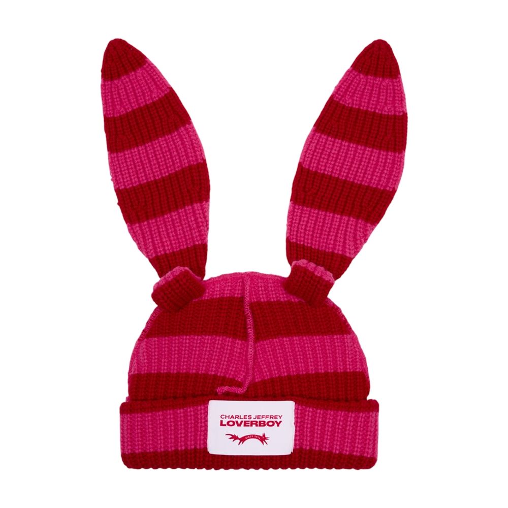 Mütze „Chunky Rabbit“ – Charles Jeffrey Loverboy – Wolle – Rosa