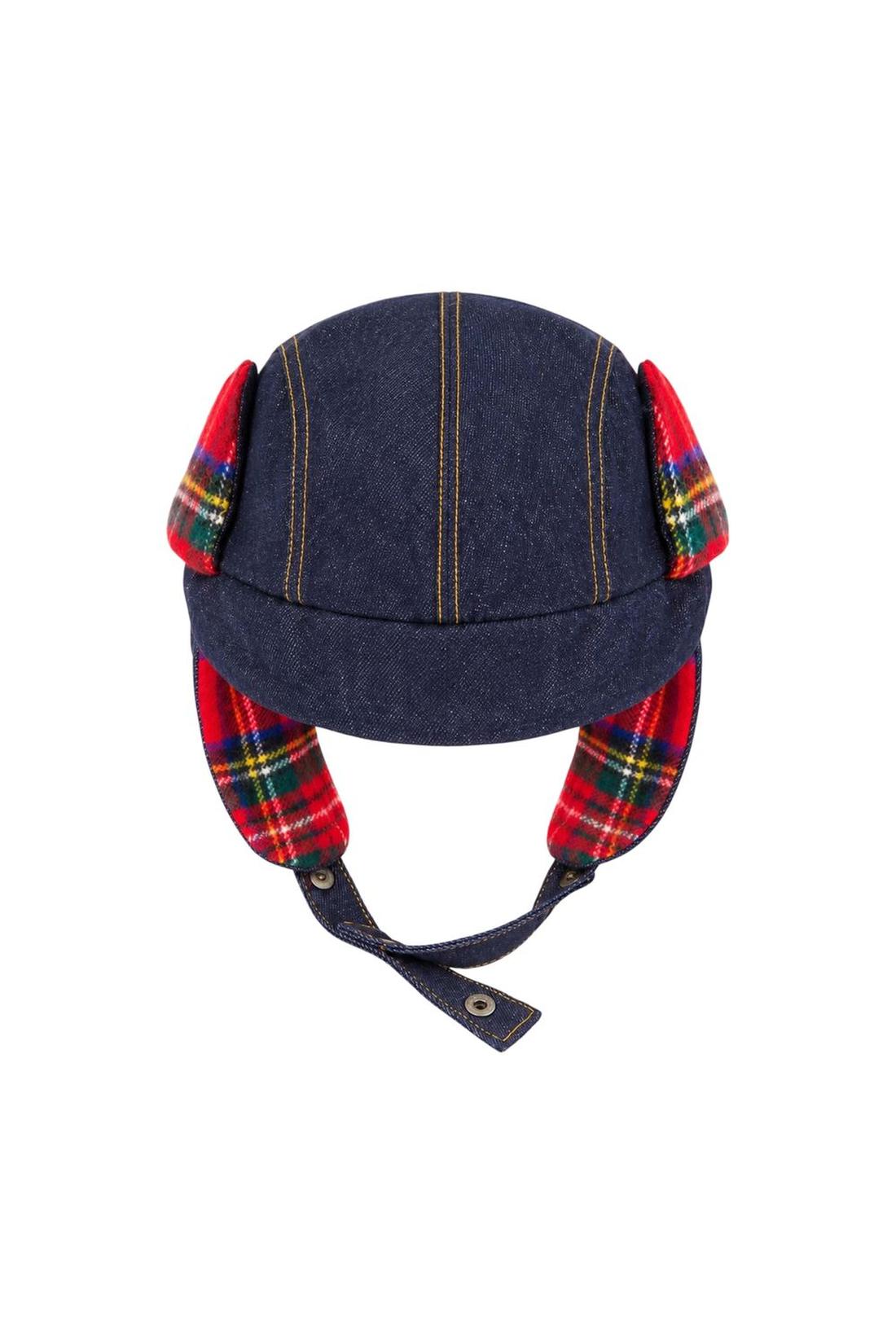 Trapper-Mütze – „ Charles Jeffrey Loverboy “ – Baumwolle – Blau