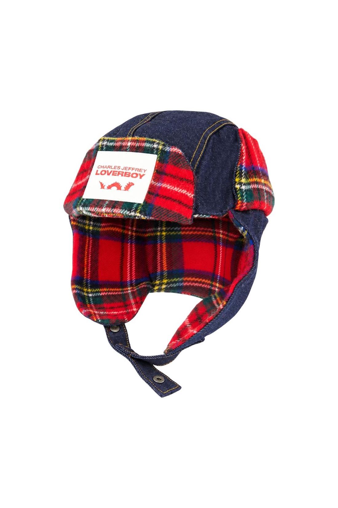 Trapper-Mütze – „ Charles Jeffrey Loverboy “ – Baumwolle – Blau