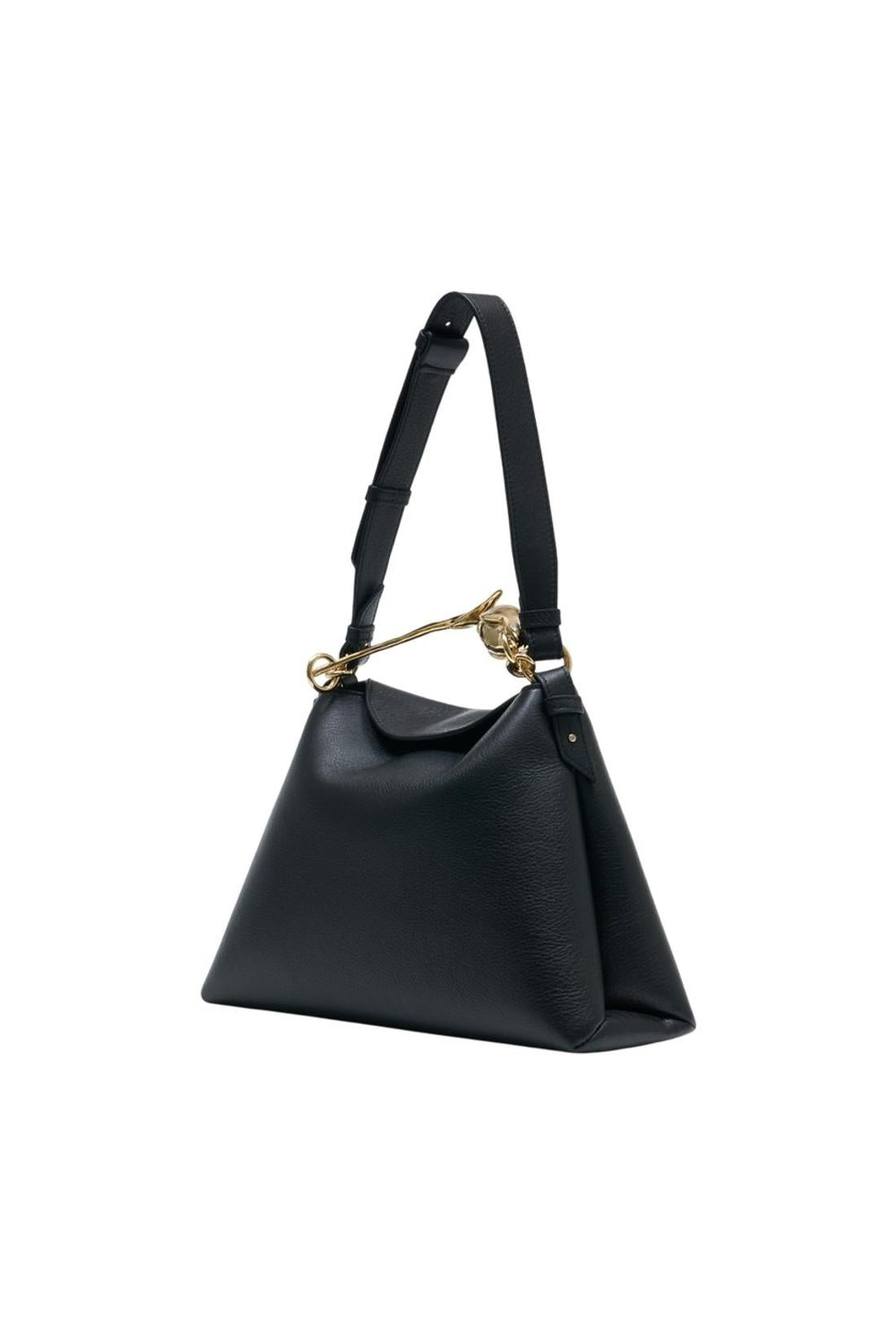 Large Bloom Handtasche - ERDEM - Leder - Schwarz