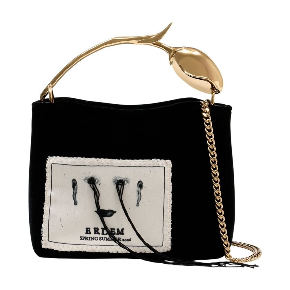Mini Bloom Handtasche - ERDEM - Synthetik - Schwarz