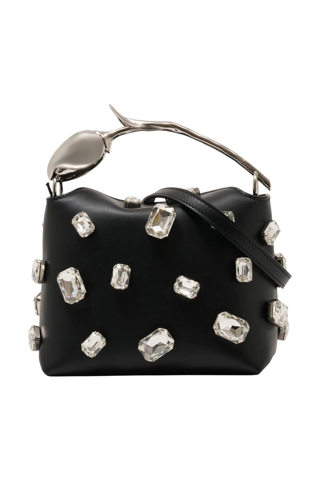 Mini Bloom Handtasche - ERDEM - Leder - Schwarz