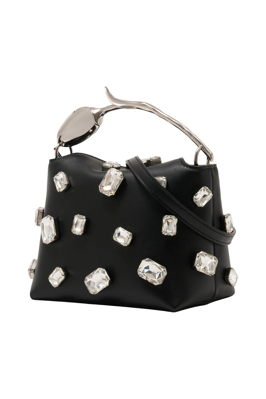 Mini Bloom Handtasche - ERDEM - Leder - Schwarz