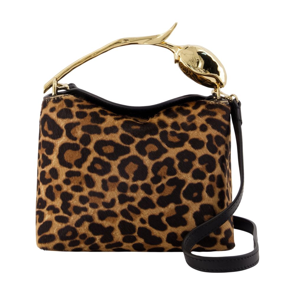 Mini-Handtasche Bloom – ERDEM – Leder – Leopardenmuster
