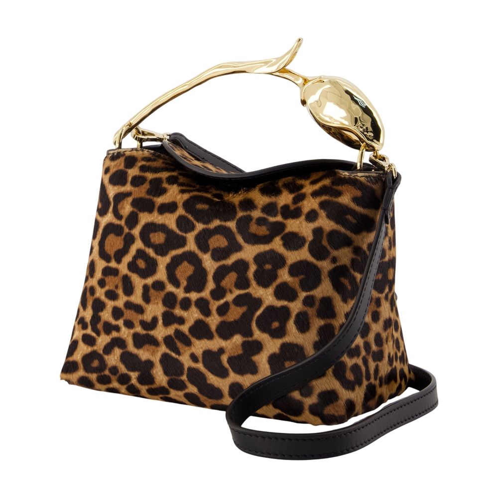 Mini-Handtasche Bloom – ERDEM – Leder – Leopardenmuster
