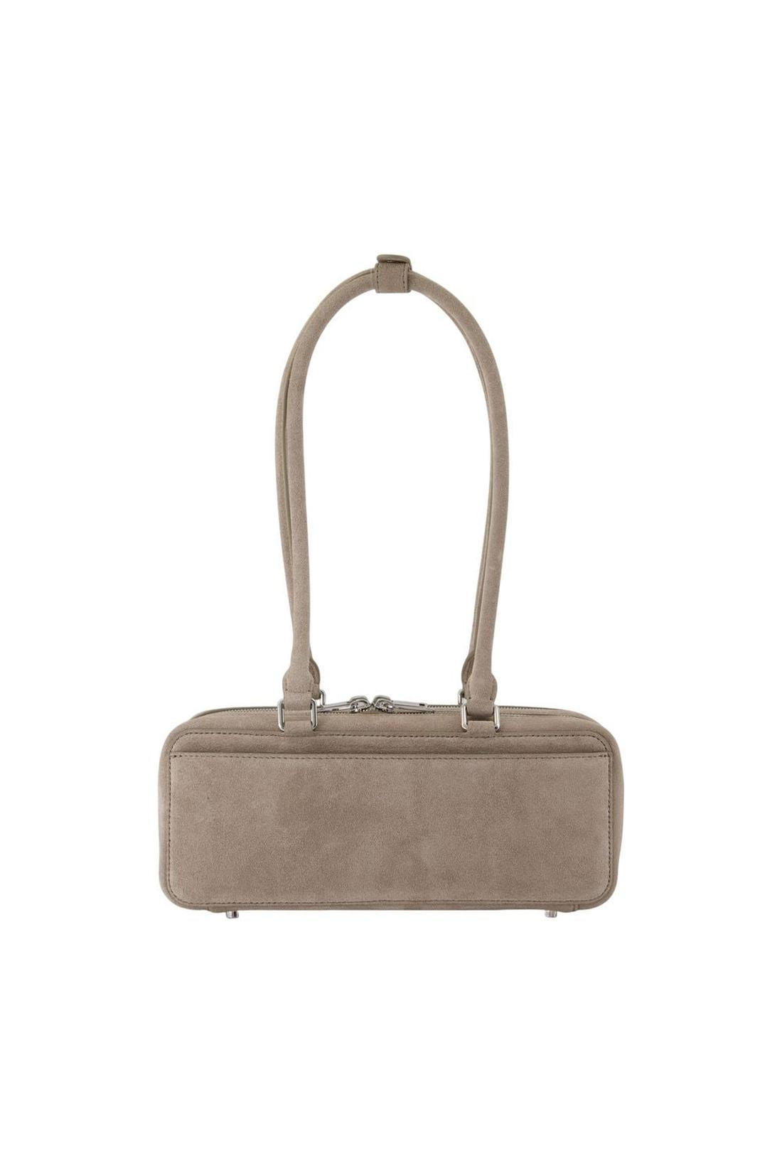 Self Portrait-Baguette With Charm Schultertasche - SELF PORTRAIT - Leder - Grau-Taschen-Black-Deal-Outlet-by-ARCHIVIST