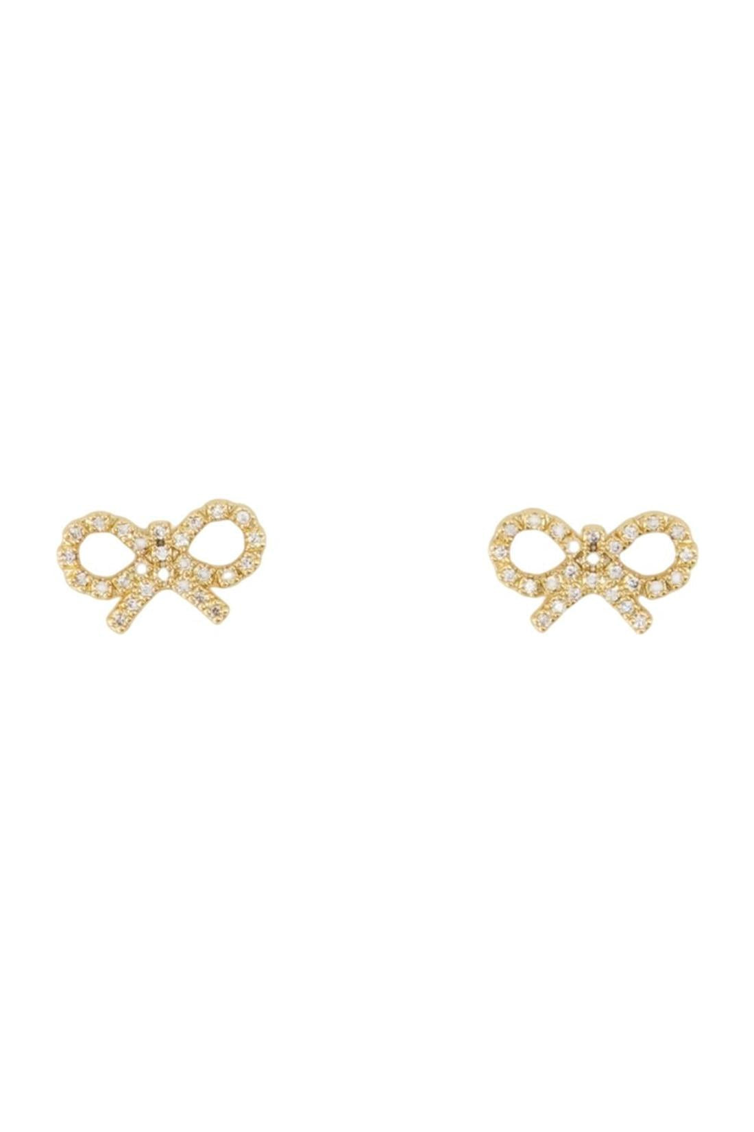 Self Portrait-Micro Bow Ohrringe - SELF PORTRAIT - Vergoldet - Vergoldet-Schmuck-Black-Deal-Outlet-by-ARCHIVIST