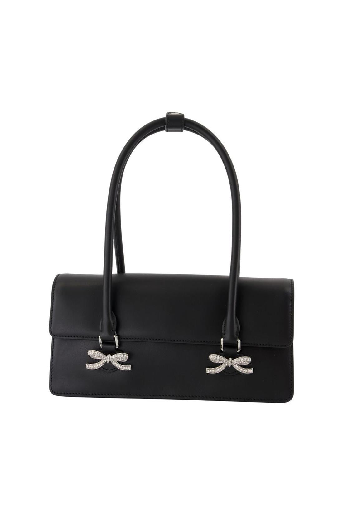 Self Portrait-Soft Schultertasche - SELF PORTRAIT - Leder - Schwarz-Taschen-Black-Deal-Outlet-by-ARCHIVIST