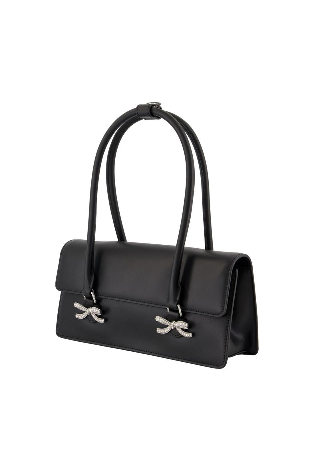 Self Portrait-Soft Schultertasche - SELF PORTRAIT - Leder - Schwarz-Taschen-Black-Deal-Outlet-by-ARCHIVIST