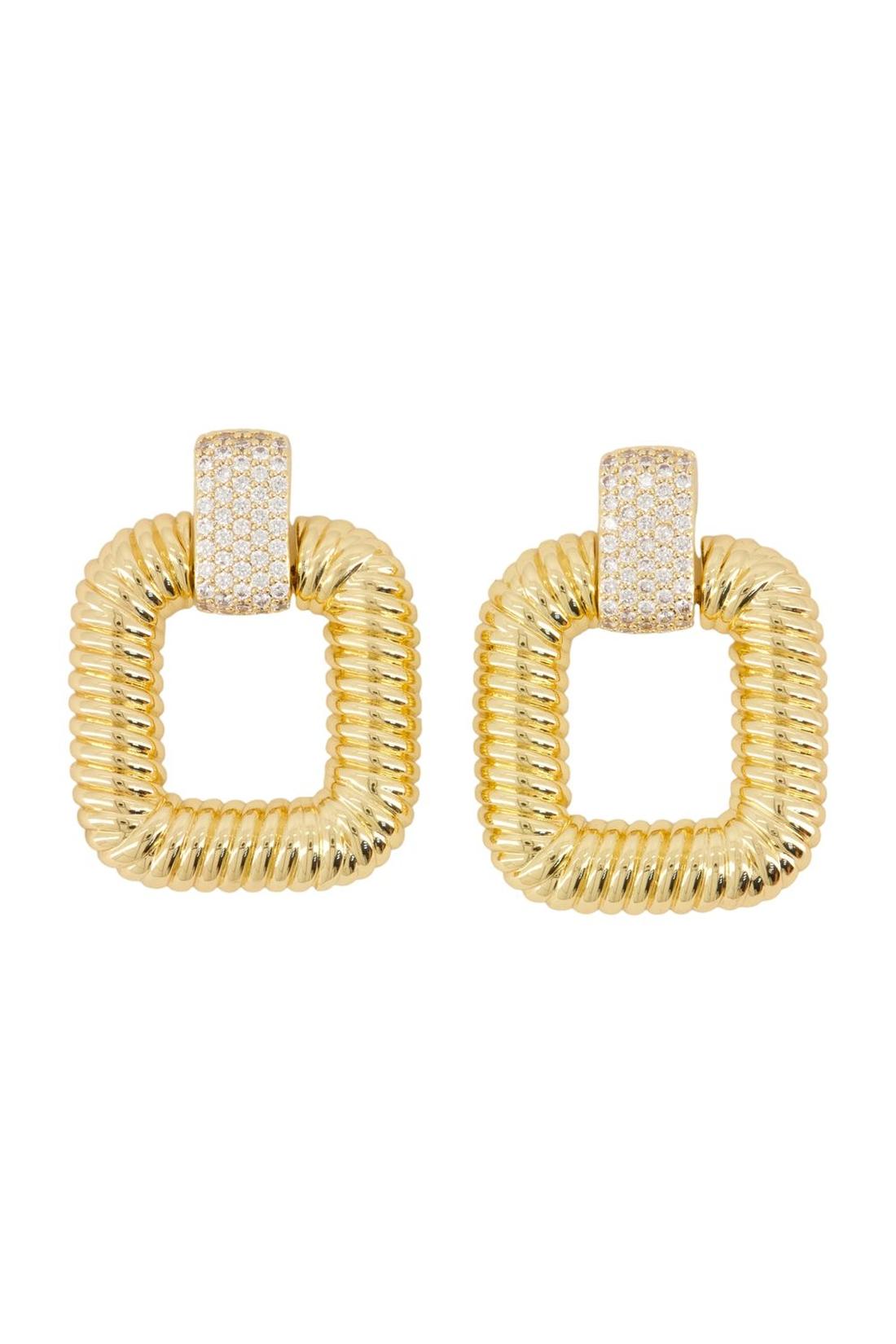 Self Portrait-Knocker Ohrringe - SELF PORTRAIT - Metall - Vergoldet-Schmuck-Black-Deal-Outlet-by-ARCHIVIST