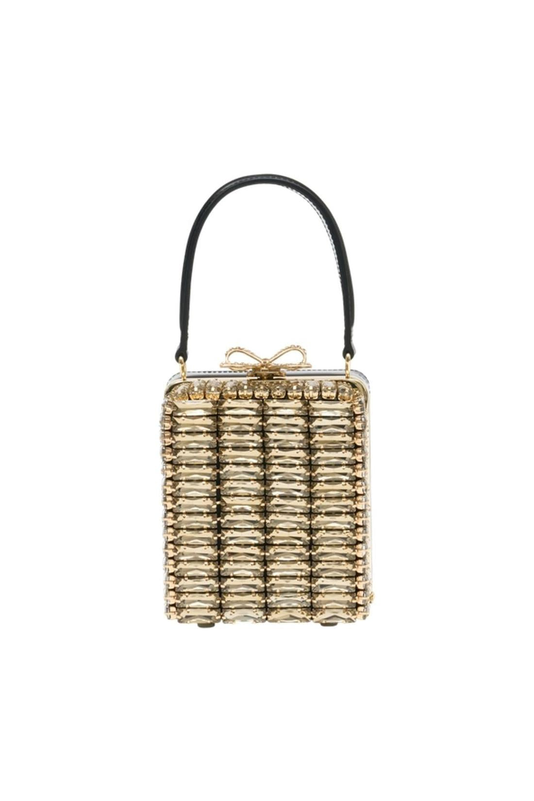 Self Portrait-Micro Handtasche - SELF PORTRAIT - Metall - Gold-Taschen-Black-Deal-Outlet-by-ARCHIVIST