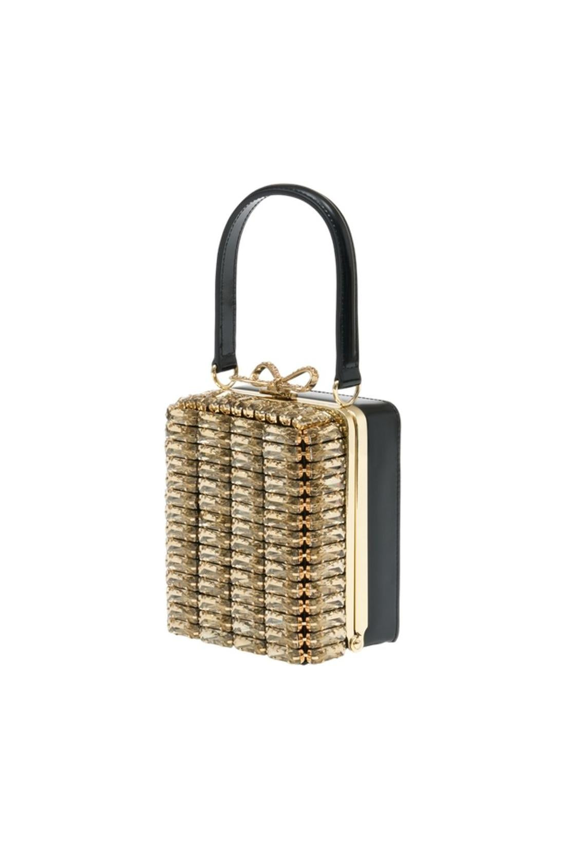 Self Portrait-Micro Handtasche - SELF PORTRAIT - Metall - Gold-Taschen-Black-Deal-Outlet-by-ARCHIVIST