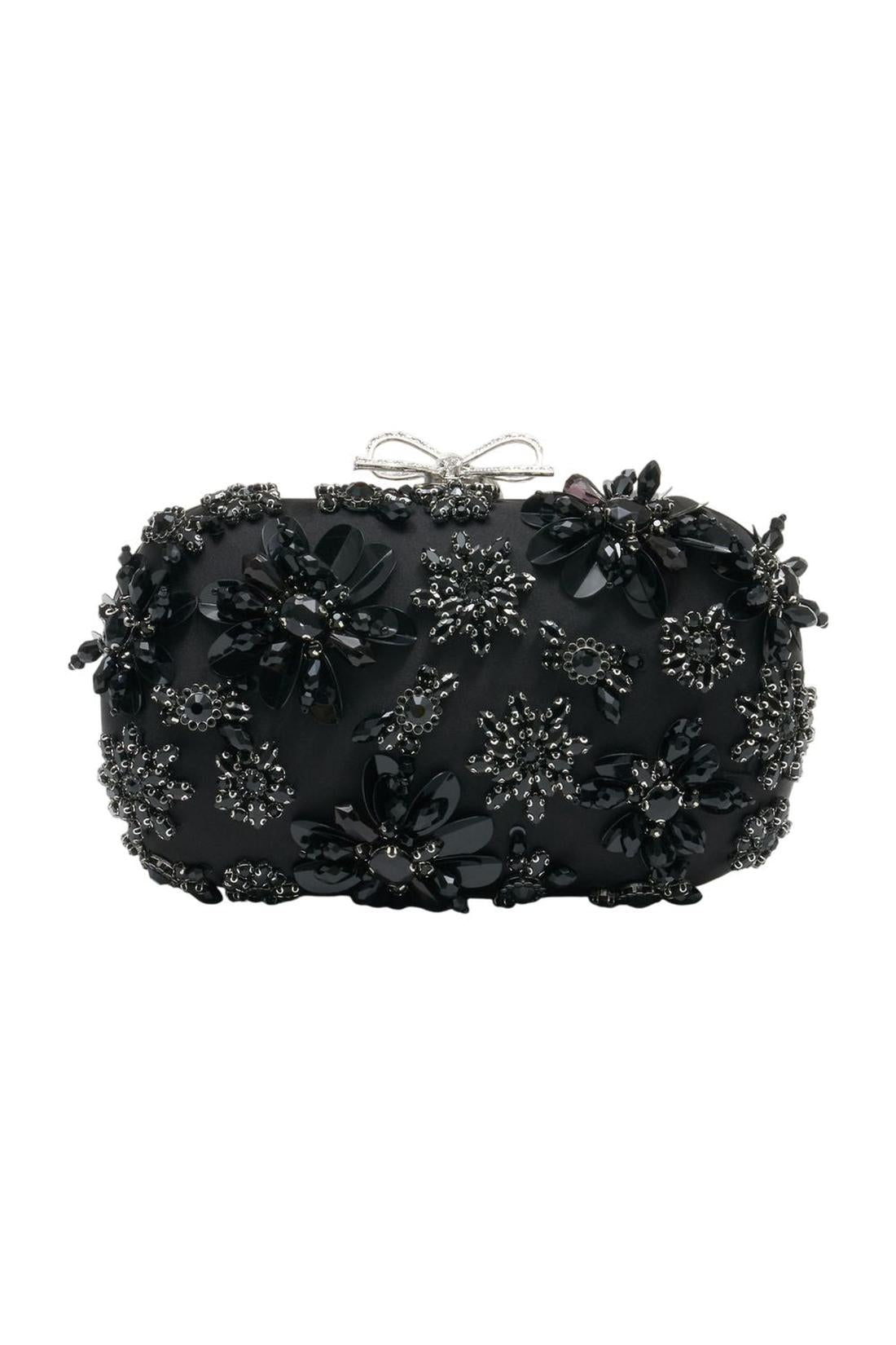 Self Portrait-Clutch - SELF PORTRAIT - Seide - Schwarz-Taschen-Black-Deal-Outlet-by-ARCHIVIST