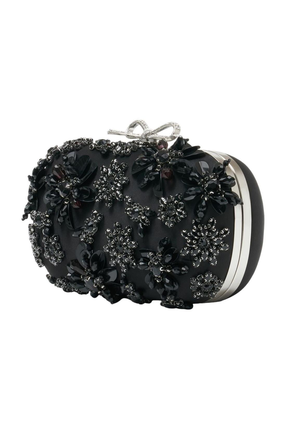 Self Portrait-Clutch - SELF PORTRAIT - Seide - Schwarz-Taschen-Black-Deal-Outlet-by-ARCHIVIST