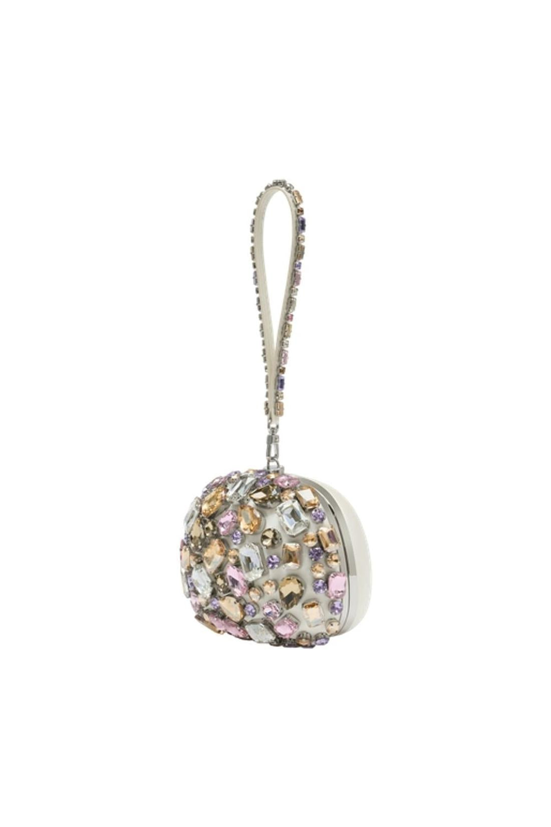 Self Portrait-Top Handle Clutch - SELF PORTRAIT - Seide - Multi-Taschen-Black-Deal-Outlet-by-ARCHIVIST