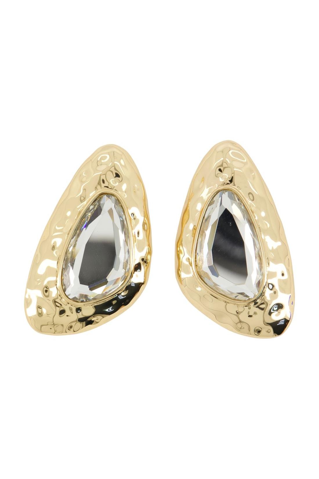 Self Portrait-Hammered Earrings - SELF PORTRAIT - Metall - Vergoldet-Schmuck-Black-Deal-Outlet-by-ARCHIVIST