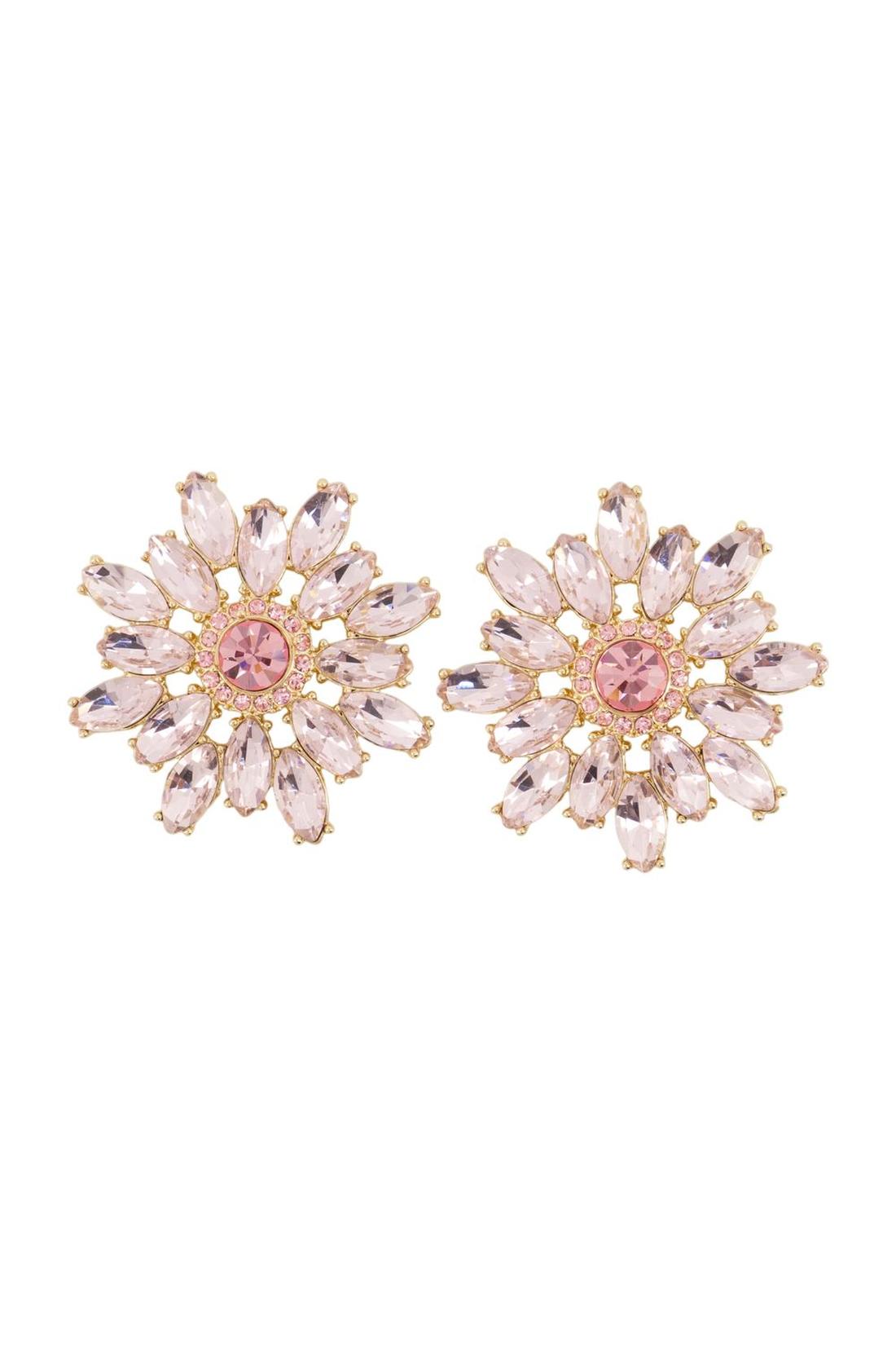 Self Portrait-Ohrringe Flower - SELF PORTRAIT - Metall - Rosa-Schmuck-Black-Deal-Outlet-by-ARCHIVIST