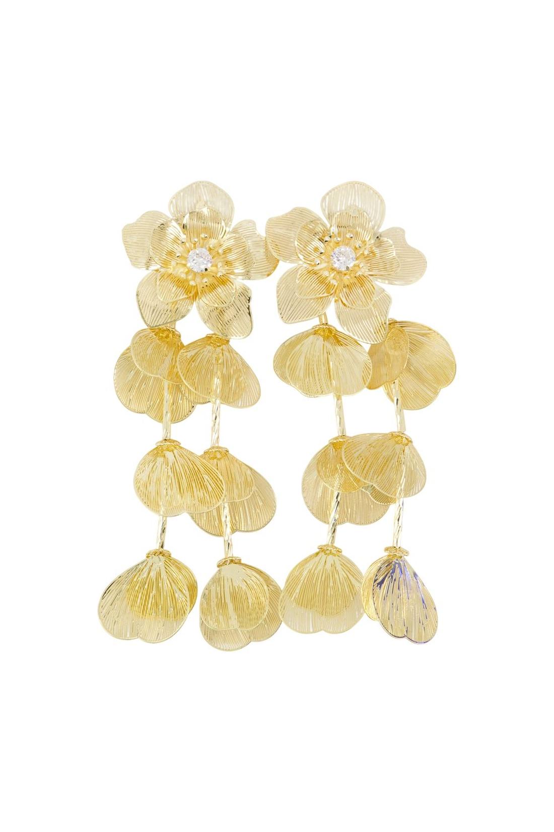 Self Portrait-Flower Ohrringe - SELF PORTRAIT - Metall - Vergoldet-Schmuck-Black-Deal-Outlet-by-ARCHIVIST