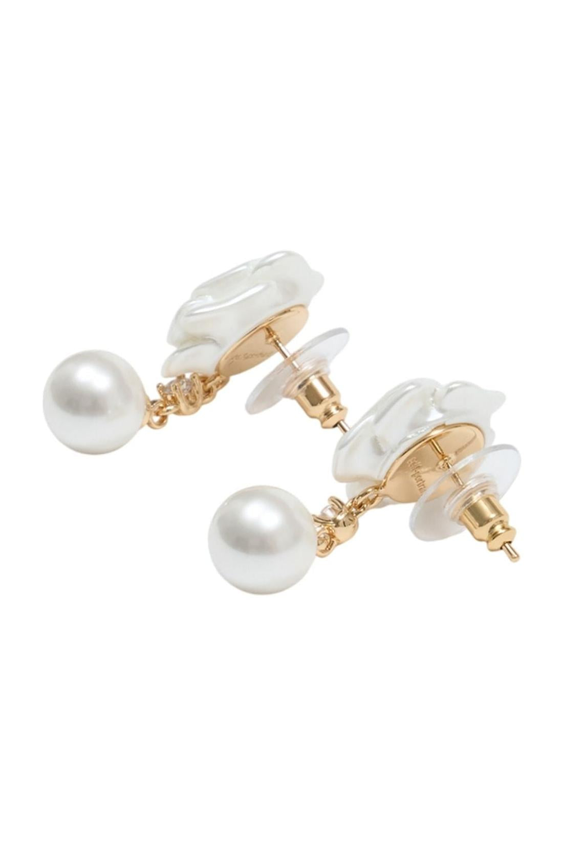 Pearl Flower Ohrringe - SELF PORTRAIT - Synthetik - Elfenbein-Schmuck-Self Portrait-OUTLET-ARCHIVIST-ARCHIVE-SALE