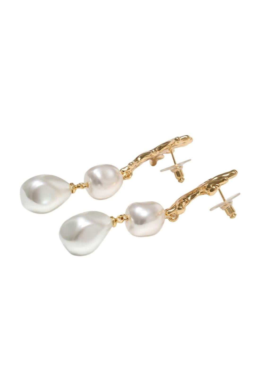 Coral Pearl Ohrringe - SELF PORTRAIT - Metall - Vergoldet