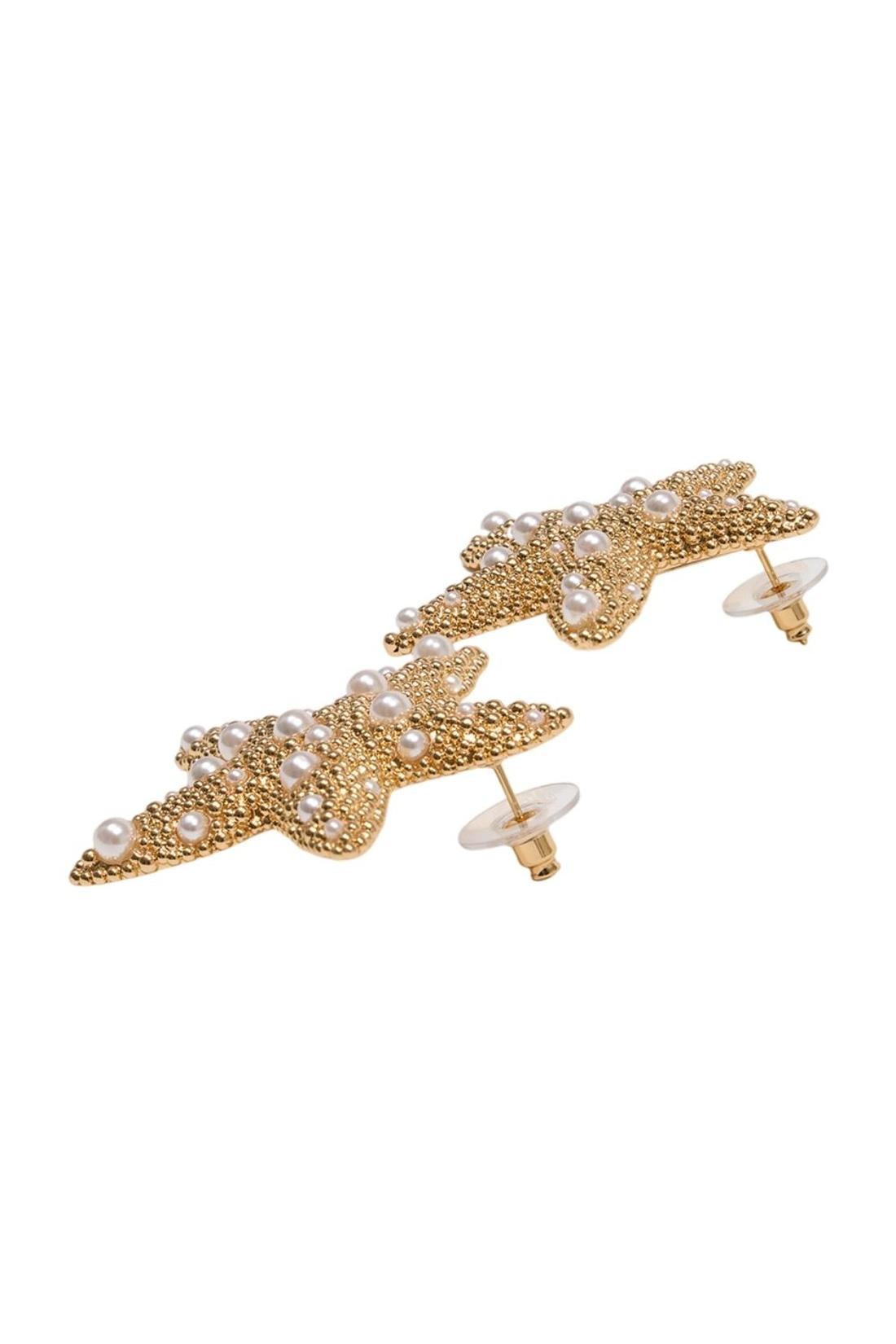 Sea Star Ohrringe - SELF PORTRAIT - Metall - vergoldet