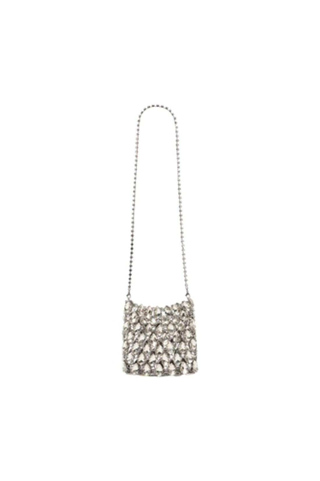 Crystal Mini Schultertasche - SELF PORTRAIT - Synthetik - Silber