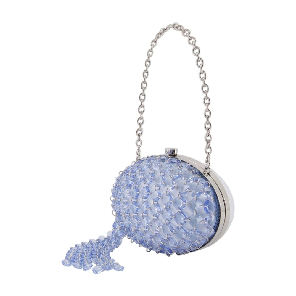 Oval Crystal Chain Clutch - SELF PORTRAIT - Kunstleder - Violett