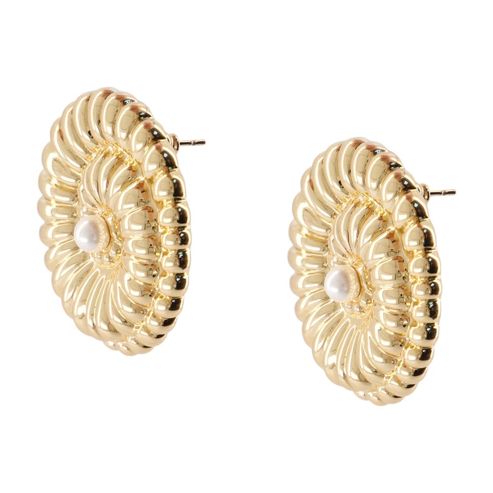 Ohrringe „Pearl Shell“ – SELF PORTRAIT – Metall – Goldfarben