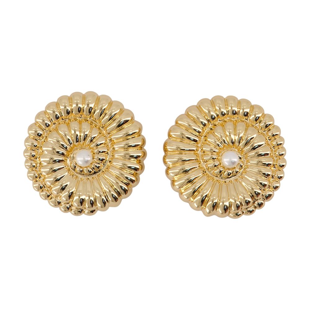 Ohrringe „Pearl Shell“ – SELF PORTRAIT – Metall – Goldfarben