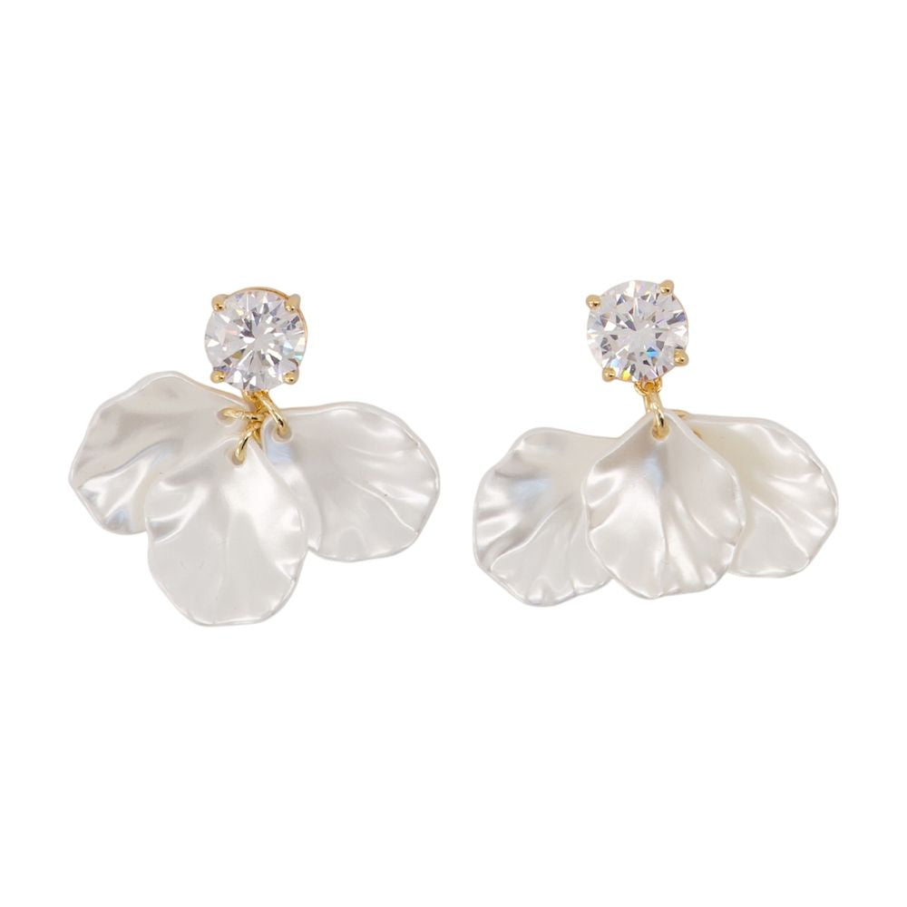 Ohrringe „Petal Earrings“ – SELF PORTRAIT – Perlen – Weiß