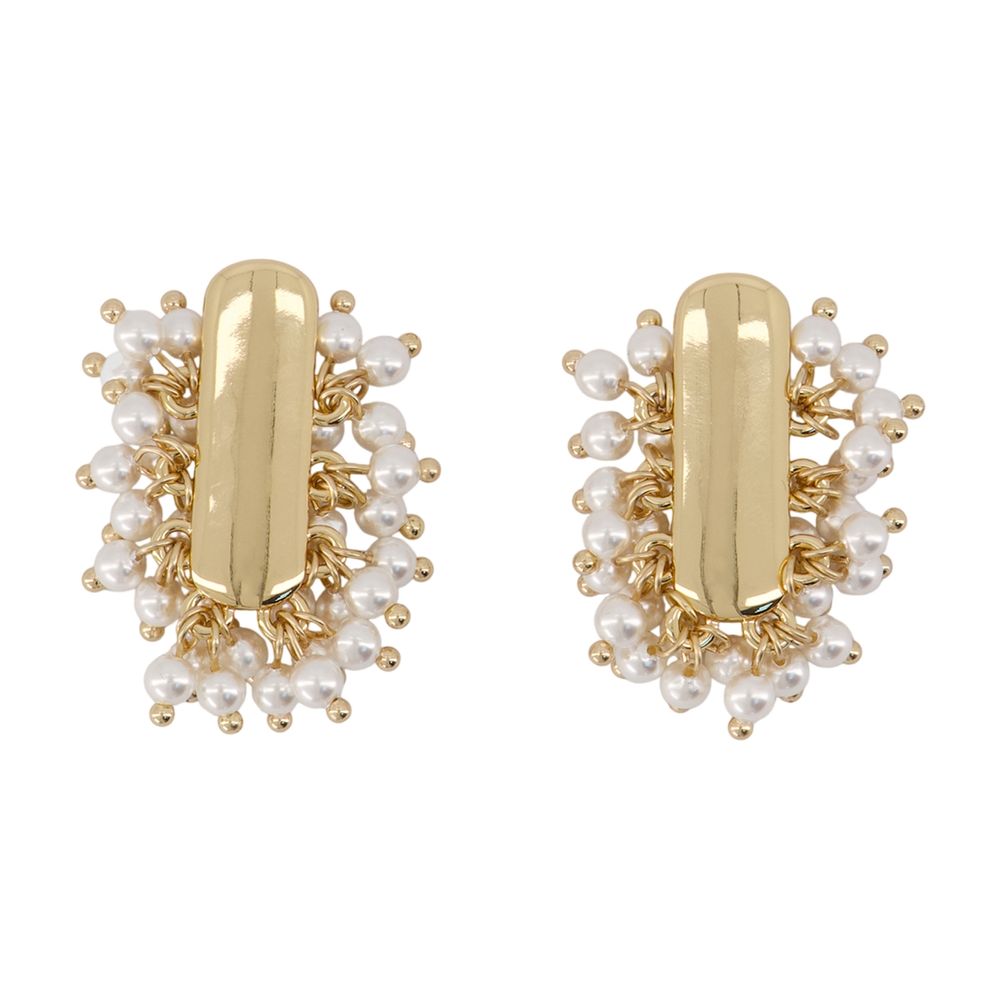 Ohrringe „Pearl Cluster“ – SELF PORTRAIT – Metall – Goldfarben