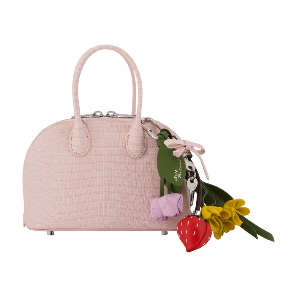 Handtasche Lizard Toast Mini – SELF PORTRAIT – Leder – Rosa