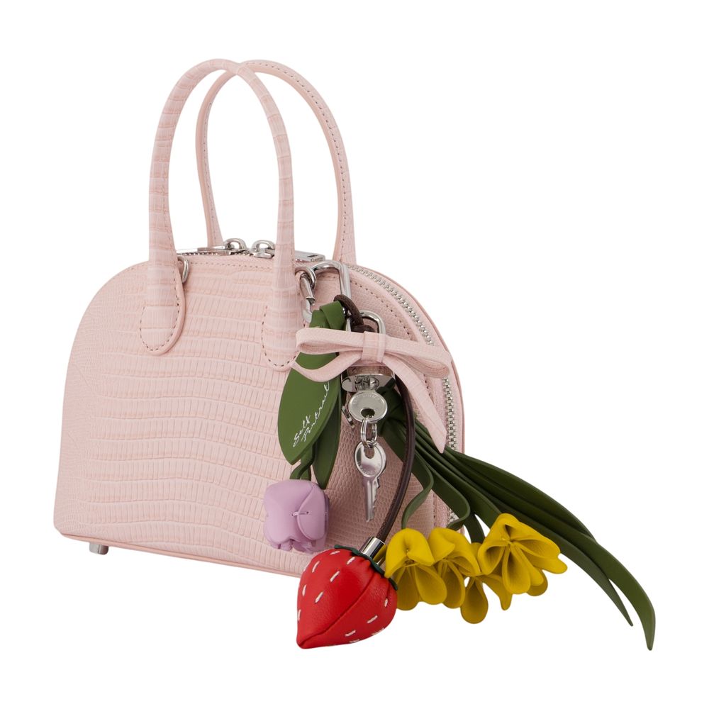 Handtasche Lizard Toast Mini – SELF PORTRAIT – Leder – Rosa