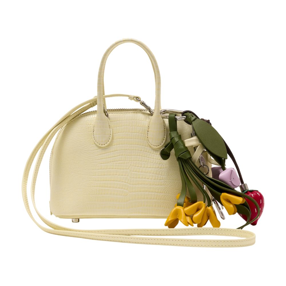 Handtasche Lizard Toast Mini – SELF PORTRAIT – Leder – Gelb