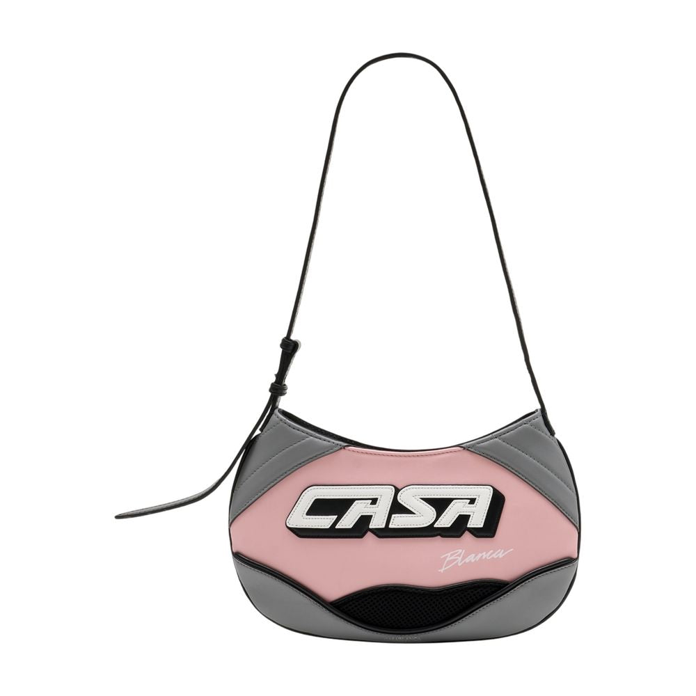 Slim Biker Handtasche – Casablanca – Leder – Rosa